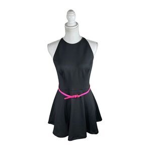 Ted Baker London Black Sleeveless Preeny Scuba Mini Dress